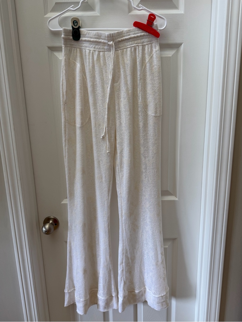 Intimately Free People Ivory Wide Leg Lounge Pants Size Medium